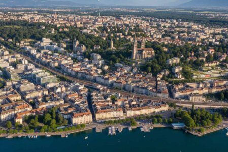 Chantier dans le canton de Vaud près du Léman