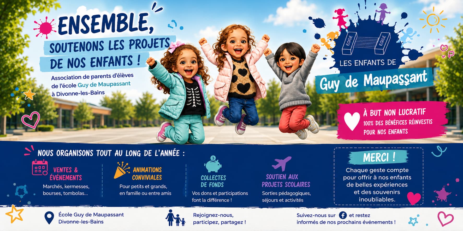 Ensemble pour faire grandir les projets de nos enfants