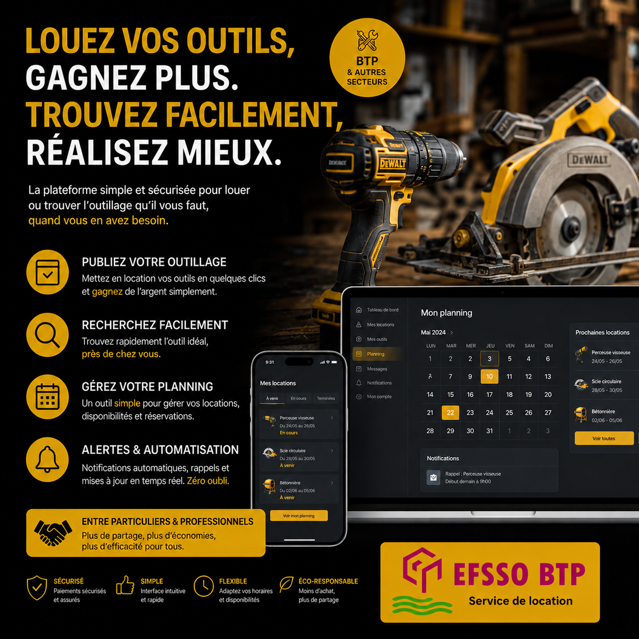 Locations outillage